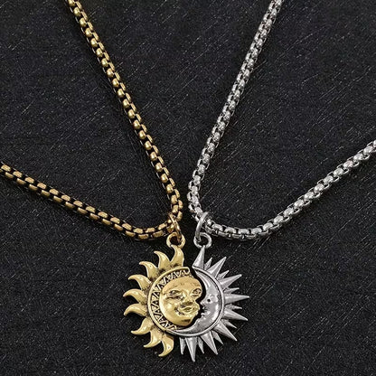 COLLAR SOL Y LUNA PARA PAREJA