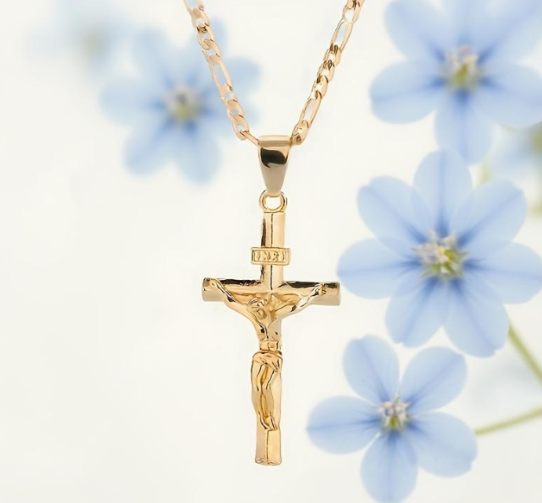COLLAR  DE CRUZ DORADA