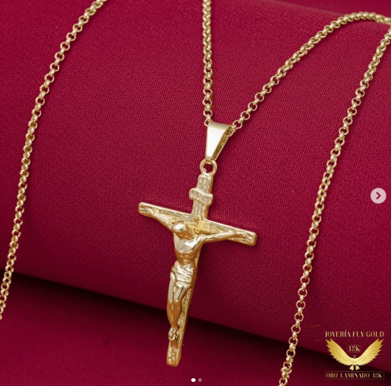 COLLAR  DE CRUZ DORADA