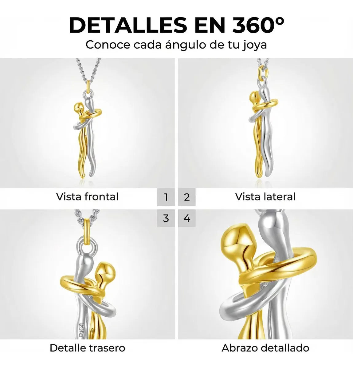 COLLAR PAREJA ABRAZO INFINITO